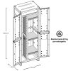 Escobero Exterior - Armario 2 Puertas - Multiuso De Jardin - Imagen 5