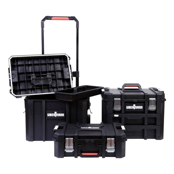 Caja Carro Herramientas 3 En 1 Impermeable Modular + Cajones - Imagen 3