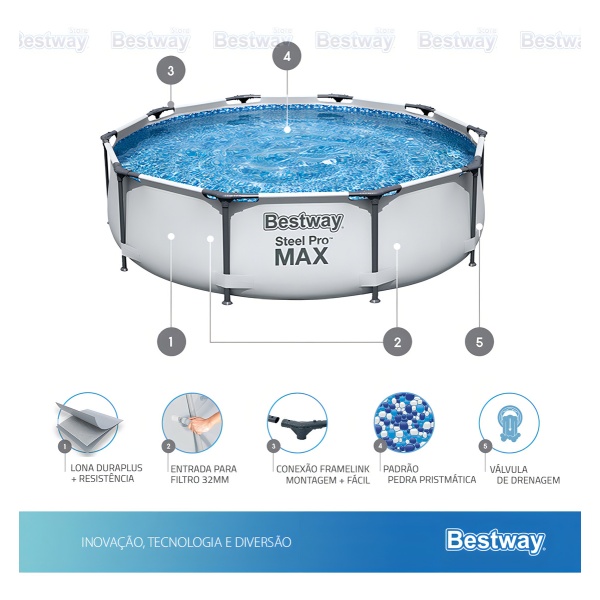 Piscina Bestway 4678 Litros Pro Max Filter 2006l/h 110v - Imagen 2