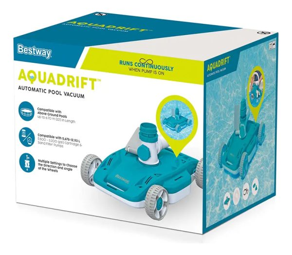 Robot Automático Aspiradora Limpia Fondo De Piscinas Bestway 58665 Aquadrifter - Imagen 5