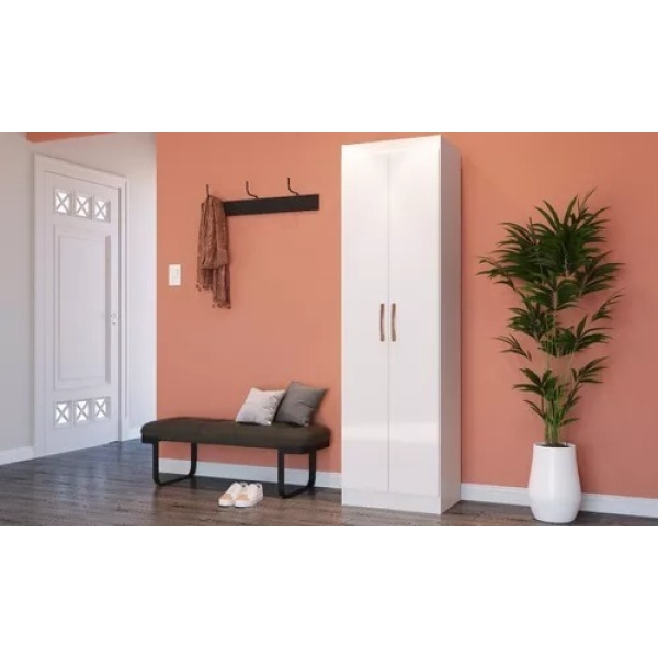 Armario Ropero Placard Multiuso 2 Puertas Cocina Baño Color Blanco Mundo Muebles - Imagen 6