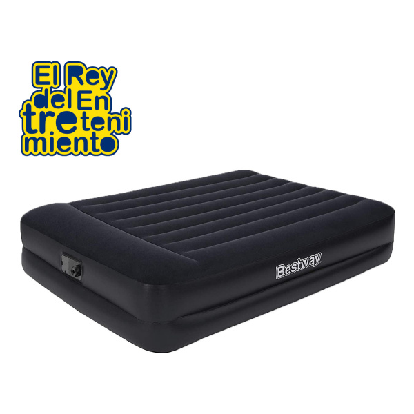 Colchón Inflable Bestway 67403 2 Plazas Color Azul Hasta 300kg De 1.52cm X 2.03m X 0.46m - Imagen 2