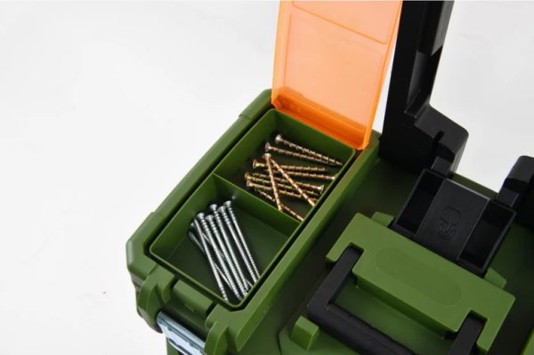 Carro Caja Herramientas Ruedas Desmontable Set Valija Bauker - Imagen 3