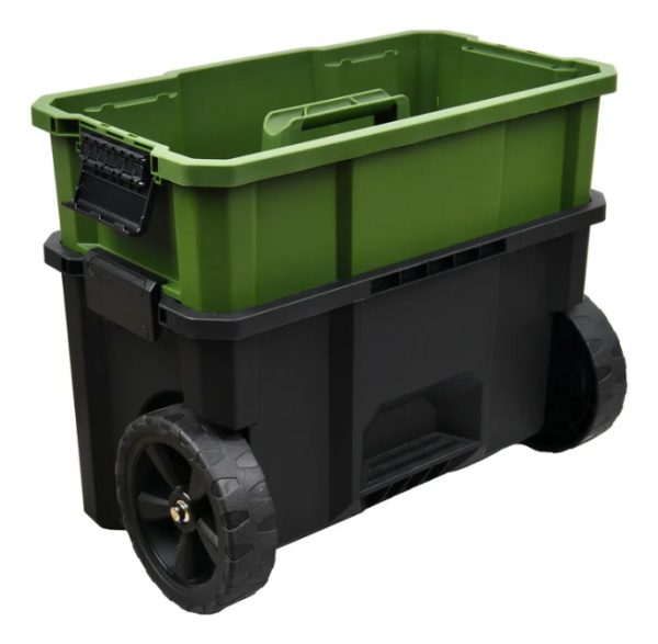 Carro Caja Herramientas Ruedas Desmontable Set Valija Bauker - Imagen 5