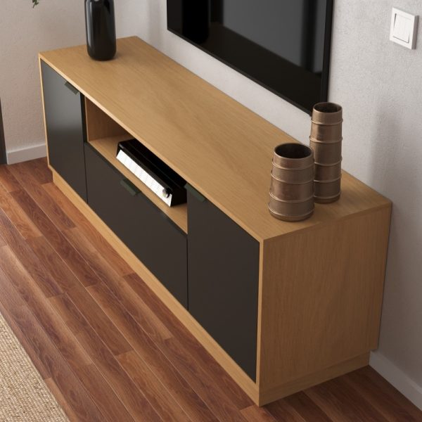 Rack Tv 75 Pulgadas Living Modular Paris Mesa Tv Muebles Web - Imagen 4