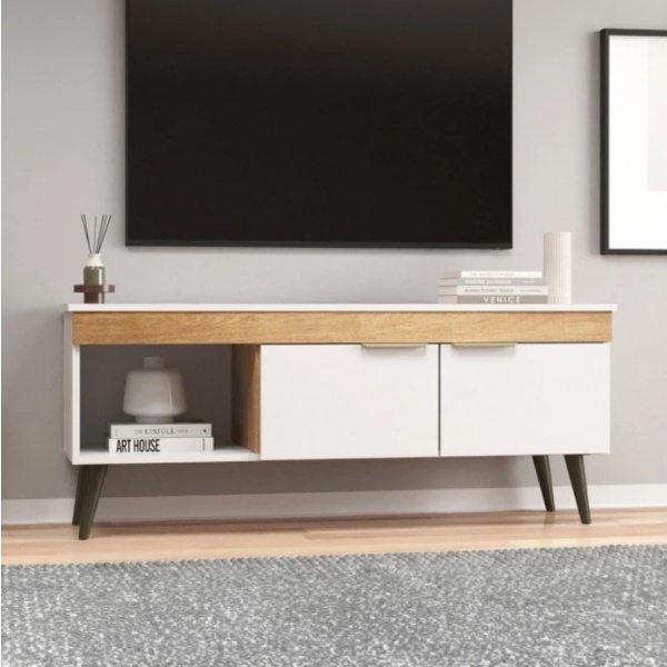 Rack Mesa Tv Living 2 Puertas Rak Modular Muebles Web - Imagen 2