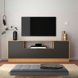 Rack Tv 75 Pulgadas Living Modular Paris Mesa Tv Muebles Web
