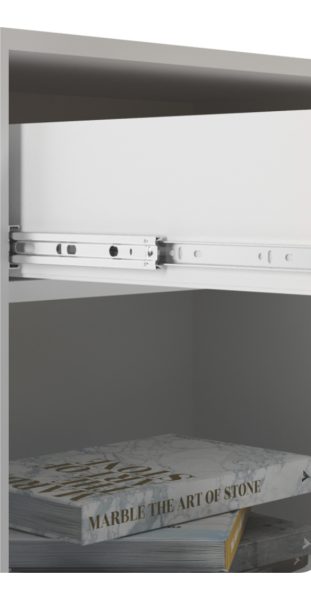Mesa De Luz Dormitorio 1 Cajón Estante Cabecera Muebles Web - Imagen 2