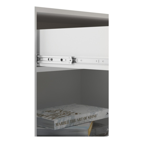 Mesa De Luz Dormitorio 1 Cajón Estante Cabecera Muebles Web - Imagen 2