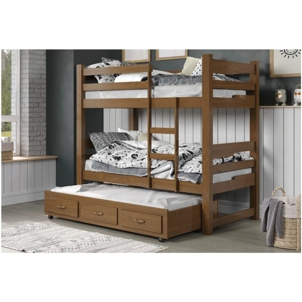 Tricama Cama Marinera Cucheta Dormitorio Multicama Escalera Madera Maciza - Imagen 2