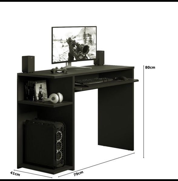 Escritorio Mesa Pc Gamer Estante Computadora - Muebles Web - Imagen 2