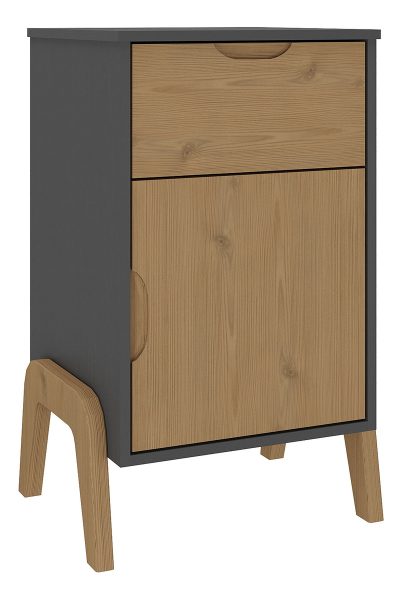 Mesa De Luz Dormitorio 1 Cajón 1 Puerta Cabecera Sommier - Imagen 2