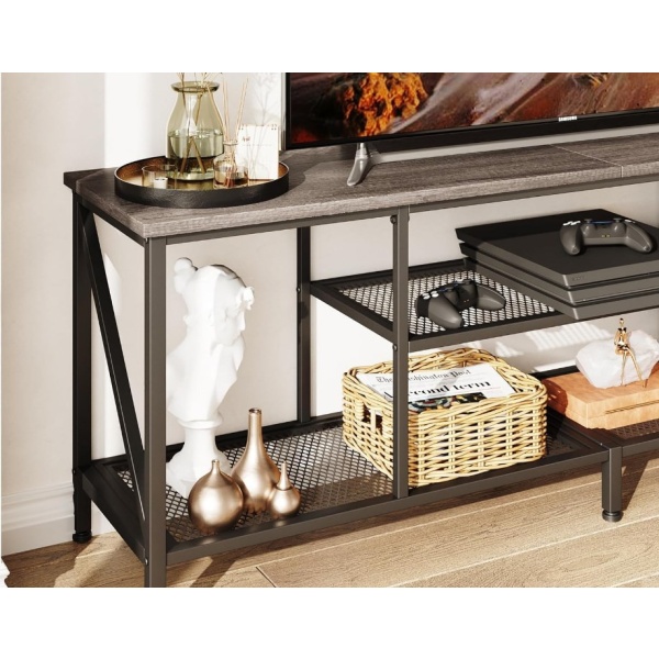 Rack Mesa Tv Living Estantes Rak Modular Industrial - Imagen 5