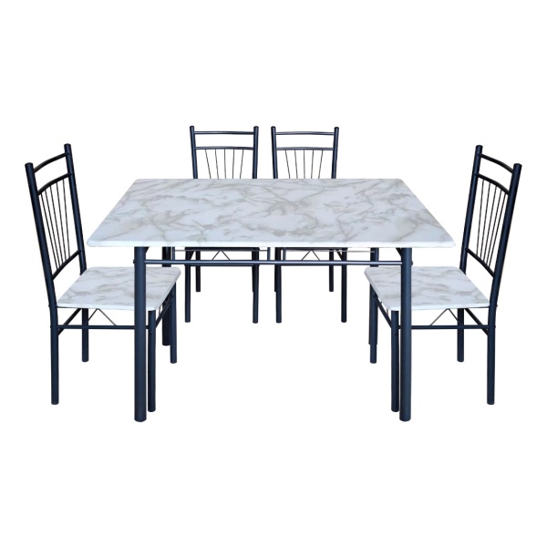Juego Comedor Living 4 Sillas Mesa Set Rectangular
