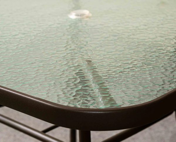 Mesa Jardin Vidrio Exterior Cuadrada - Muebles Web - Imagen 2
