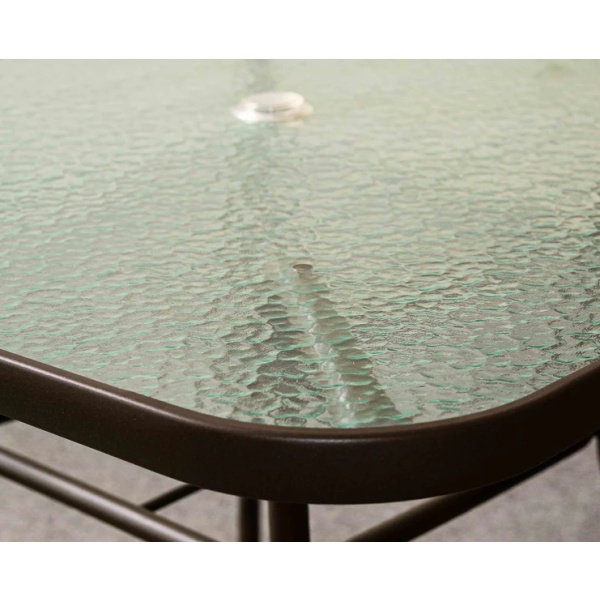 Mesa Jardin Vidrio Exterior Cuadrada - Muebles Web - Imagen 2