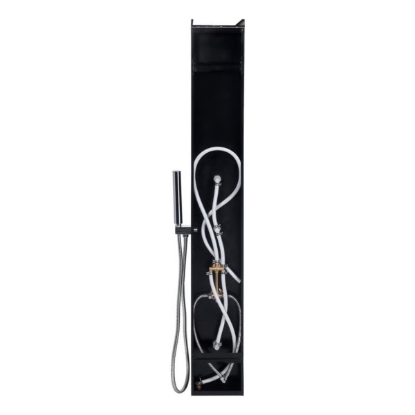Columna De Ducha Aluminio Negro 2 Jets Sensi D Acqua - Imagen 4