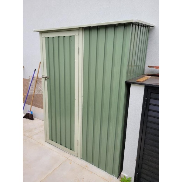 Contenedor De Almacenamiento De Acero Para Jardín, 186x143x89 Cm, Color Verde - Imagen 5