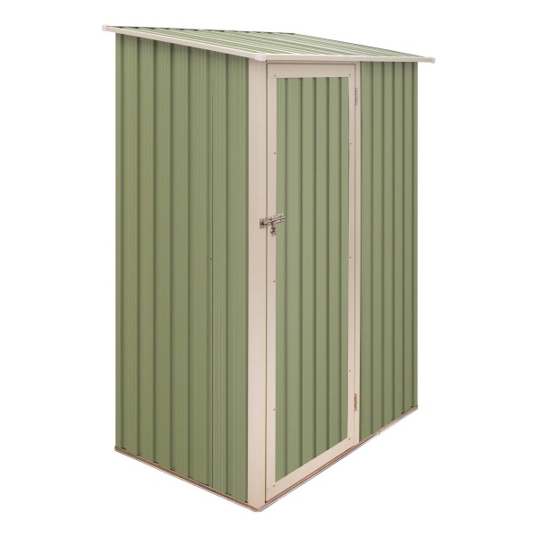 Contenedor De Almacenamiento De Acero Para Jardín, 186x143x89 Cm, Color Verde