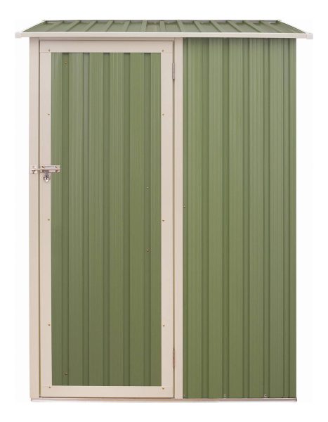 Contenedor De Almacenamiento De Acero Para Jardín, 186x143x89 Cm, Color Verde - Imagen 2