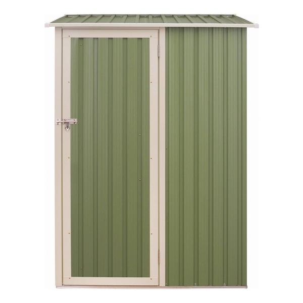 Contenedor De Almacenamiento De Acero Para Jardín, 186x143x89 Cm, Color Verde - Imagen 2