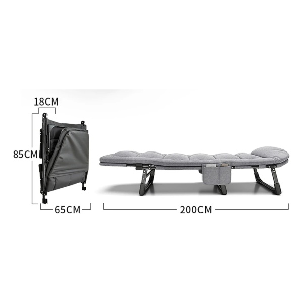 Catre Plegable Acolchonado Reposera Camping Aire Libre- Mweb - Imagen 3