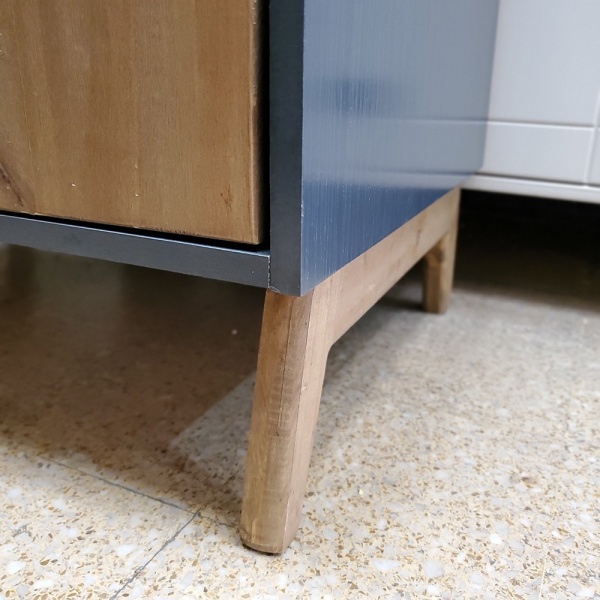 Mueble De Cocina - Bajo Mesada - Aparador - Alacena - Lcm Color Grafito/miel - Imagen 4