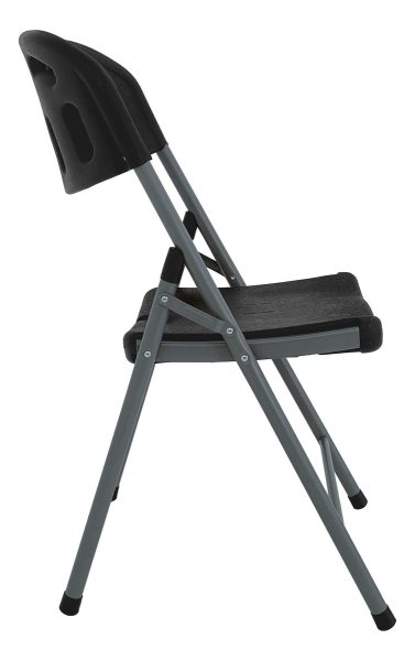 Silla De Jardin Paris Plegable Exterior Catering Color Negro Garden Life - Imagen 3