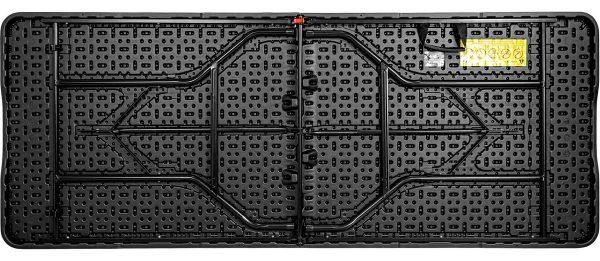 Mesa Plegable 1.80m Portafolio Jardin Exterior Camping Color Negro - Imagen 6