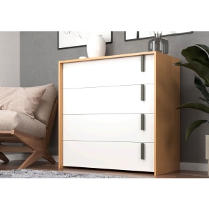 Comoda Cajonera Guardado Dormitorio 4 Cajones - Muebles Web