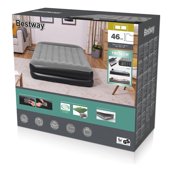 Colchón Sommier Bestway Autoinflable 2 Plazas Ub - Imagen 4