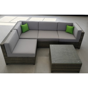 Set Juego Jardin Esquinero Mesa Sillon Exterior- Muebles Web