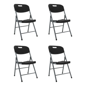 Silla De Jardin Paris Plegable Exterior Catering Color Negro Garden Life