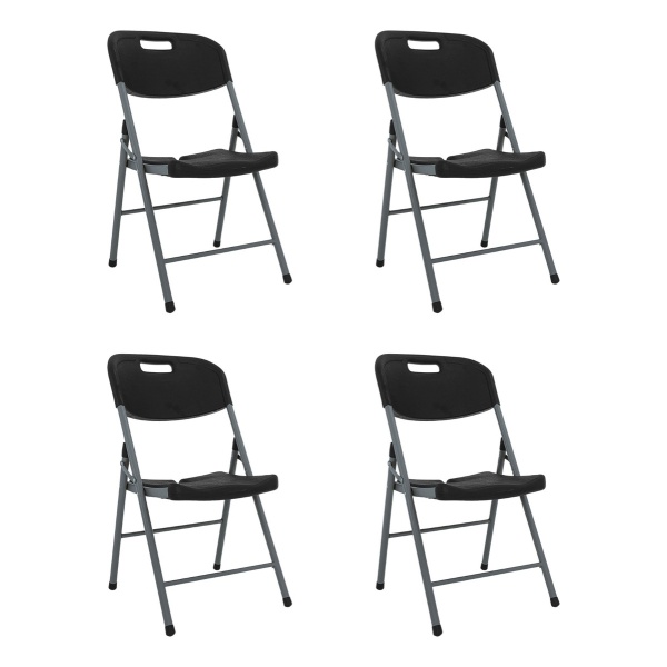 Silla De Jardin Paris Plegable Exterior Catering Color Negro Garden Life