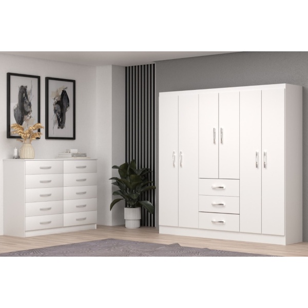Comoda Cajonera Guardarropa Dormitorio 10 Cajones - Mweb - Imagen 2