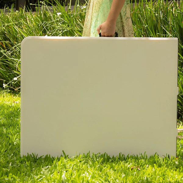 Mesa Plegable Picnic 180cm + 4 Sillas Paris Garden Life Blanco - Imagen 11
