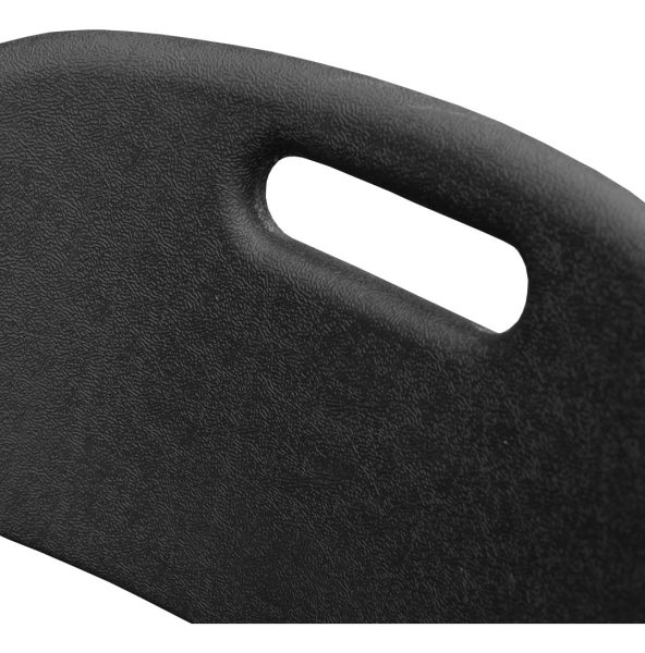 Silla Plegable Plastico Metal Color Negro Lh-4268 - Imagen 2
