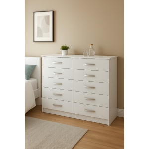 Comoda Cajonera Guardarropa Dormitorio 10 Cajones - Mweb