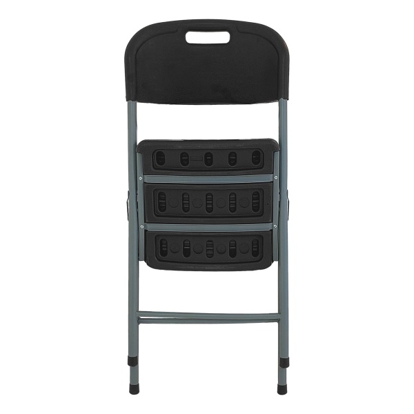 Silla De Jardin Paris Plegable Exterior Catering Color Negro Garden Life - Imagen 4