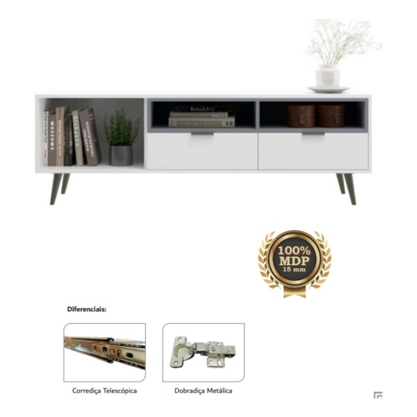 Rack Mesa Para Tv Modular Living Cajones - Muebles Web - Imagen 3
