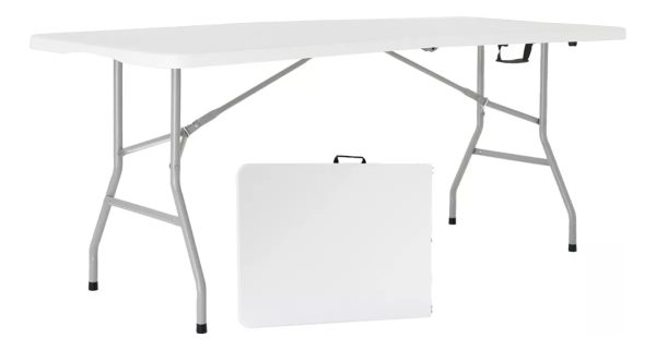 Mesa Plegable Picnic 180cm + 4 Sillas Paris Garden Life Blanco - Imagen 2