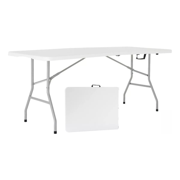 Mesa Plegable Picnic 180cm + 4 Sillas Paris Garden Life Blanco - Imagen 2