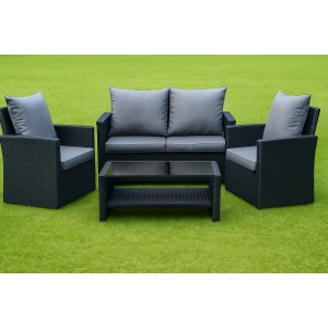 Set De Jardin 4 Piezas Exterior Mesa Sillones - Muebles Web