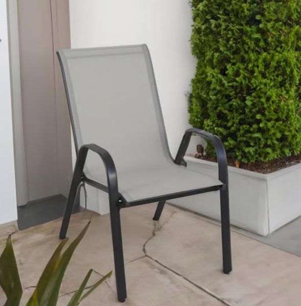 Silla Sling De Jardín Color Crudo Liso Just Home - Imagen 2