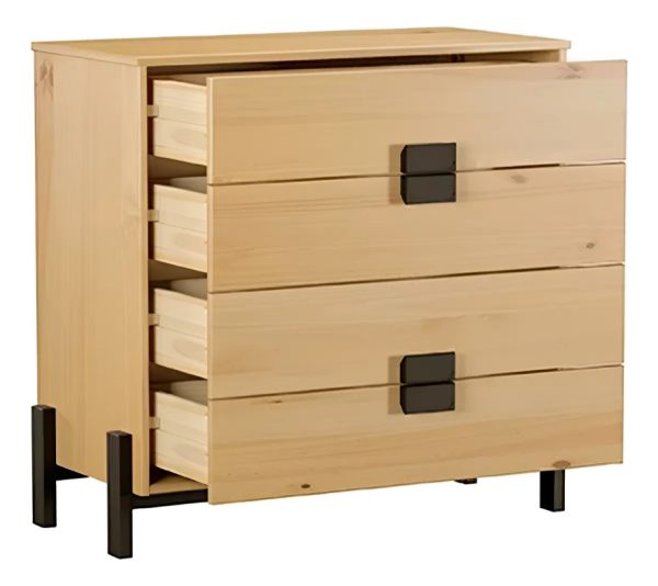 Comoda Cajonera Dormitorio Guardarropa 4 Cajones - Imagen 2