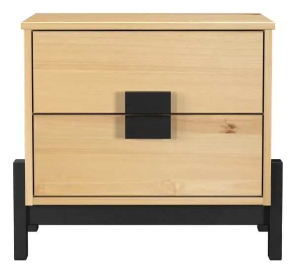 Mesa De Luz 2 Cajones Mesita De Noche Dormitorio - Mweb - Imagen 2