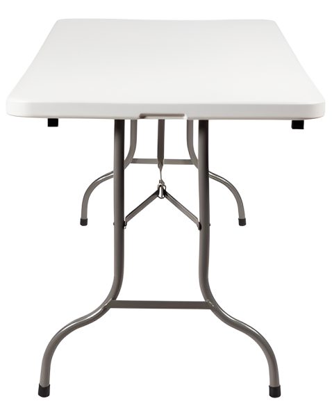 Mesa Plegable De Plástico Portátil 1.80m De Portafolio Color Blanco - Imagen 3