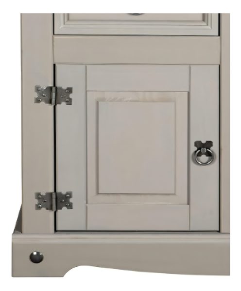 Rm Cómoda 2p2c Línea Mexicana Corona Quésal! Color Gris Claro - Imagen 4