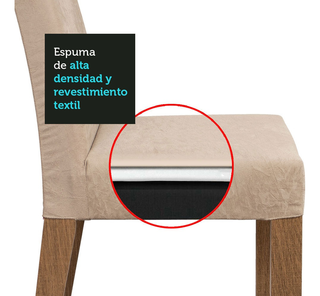 Juego De Comedor Living Mesa Rectangular + 4 Sillas - Mweb - Imagen 5