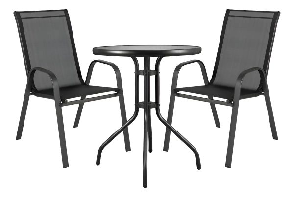 Juego De Jardin Hierro Exteriores - Mesa + 2 Butacas - Imagen 2